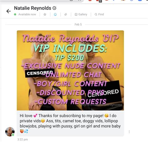 natalie reynolds sex|Natalie Reynolds Nude In Balcony Onlyfans Video Leaked